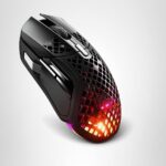 Ratón SteelSeries Aerox 5 Wireless 62406 Ultraligero 9 Botones Bluetooth 2.4GHz TrueMove Air 18K DPI Resistente al Agua