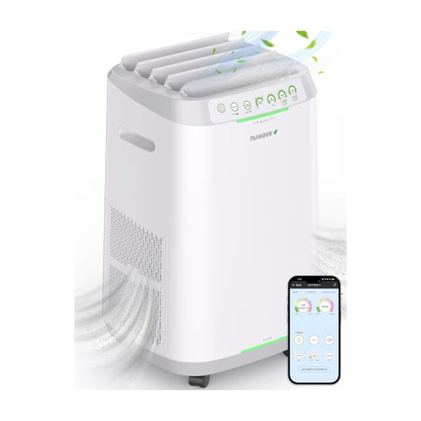 Purificador de aire inteligente NuWave OxyPure Zero 47251 para 186 m2 6 velocidades filtros lavables y reutilizables sin