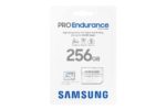 Samsung PRO Endurance - Tarjeta de memoria MicroSDXC de 256 GB con adaptador para cámara de salpicadero, cámara corporal