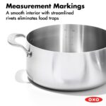 Batería de cocina juego de ollas y sartenes OXO Mira CC005892-001 acero inoxidable triple capa 10 piezas inducción antia