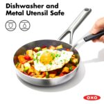 Batería de cocina juego de ollas y sartenes OXO Mira CC005892-001 acero inoxidable triple capa 10 piezas inducción antia
