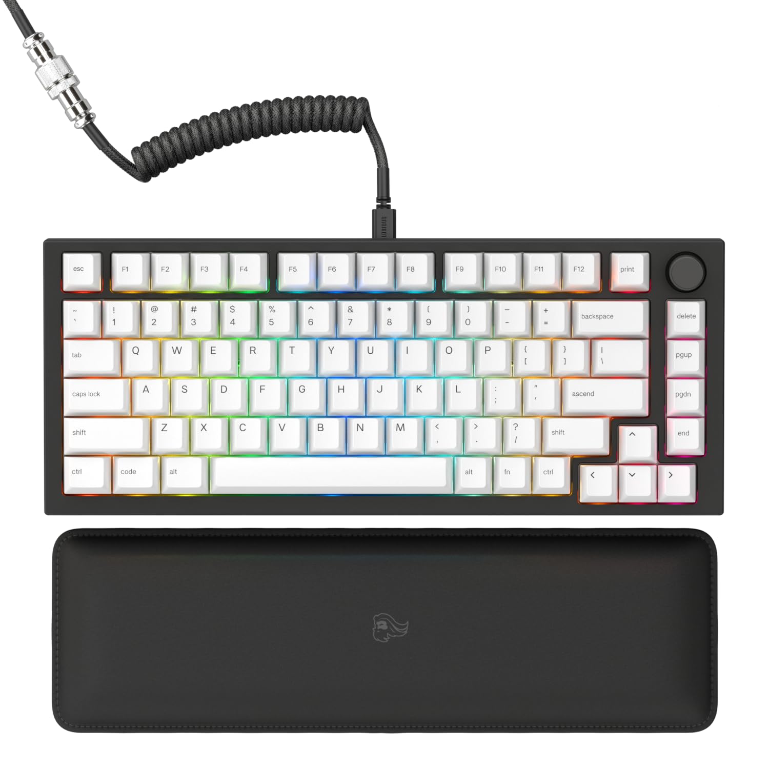 Version 1.0.0 Teclado Mecánico Modular Glorious PC Gaming Race GMMK PRO 75% GLO-GMMK-P75-FOX-B Negro Interruptores Fox Aluminio CNC Re