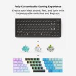 Teclado Mecánico Modular Glorious PC Gaming Race GMMK PRO 75% GLO-GMMK-P75-FOX-B Negro Interruptores Fox Aluminio CNC Re