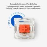 Teclado Mecánico Modular Glorious PC Gaming Race GMMK PRO 75% GLO-GMMK-P75-FOX-B Negro Interruptores Fox Aluminio CNC Re