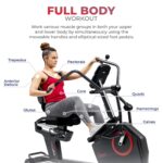Bicicleta elíptica reclinada Sunny Health Fitness SF-RBE4886SMART ejercitadores brazos y piernas asiento ajustable