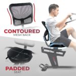 Bicicleta elíptica reclinada Sunny Health Fitness SF-RBE4886SMART ejercitadores brazos y piernas asiento ajustable
