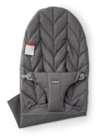 BabyBjörn Asiento de tela para gorila de algodón, colcha de pétalos, antracita