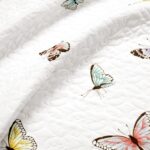 Juego de edredón Flutter Butterfly Lush Decor Triangle Home Fashions 21T011983 lila 3 piezas matrimonial Queen