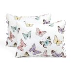 Juego de edredón Flutter Butterfly Lush Decor Triangle Home Fashions 21T011983 lila 3 piezas matrimonial Queen