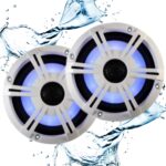 Altavoces 612 PULGADAS Bluetooth LED Blanco