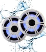Altavoces 612 PULGADAS Bluetooth LED Blanco