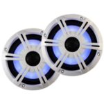 Altavoces 612 PULGADAS Bluetooth LED Blanco