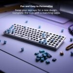 Teclado Mecánico Gamer Glorious GMMK 2 GLO-GMMK2-96-FOX-W 65% Hot-Swap RGB Blanco