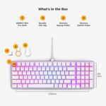 Teclado Mecánico Gamer Glorious GMMK 2 GLO-GMMK2-96-FOX-W 65% Hot-Swap RGB Blanco