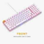 Teclado Mecánico Gamer Glorious GMMK 2 GLO-GMMK2-96-FOX-W 65% Hot-Swap RGB Blanco