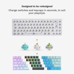 Teclado Mecánico Glorious PC Gaming Race GMMK 2 65% GLO-GMMK2-65-FOX-W Blanco Compacto Bajo Perfil Hot-Swap Interruptore