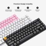 Teclado Mecánico Glorious PC Gaming Race GMMK 2 65% GLO-GMMK2-65-FOX-W Blanco Compacto Bajo Perfil Hot-Swap Interruptore