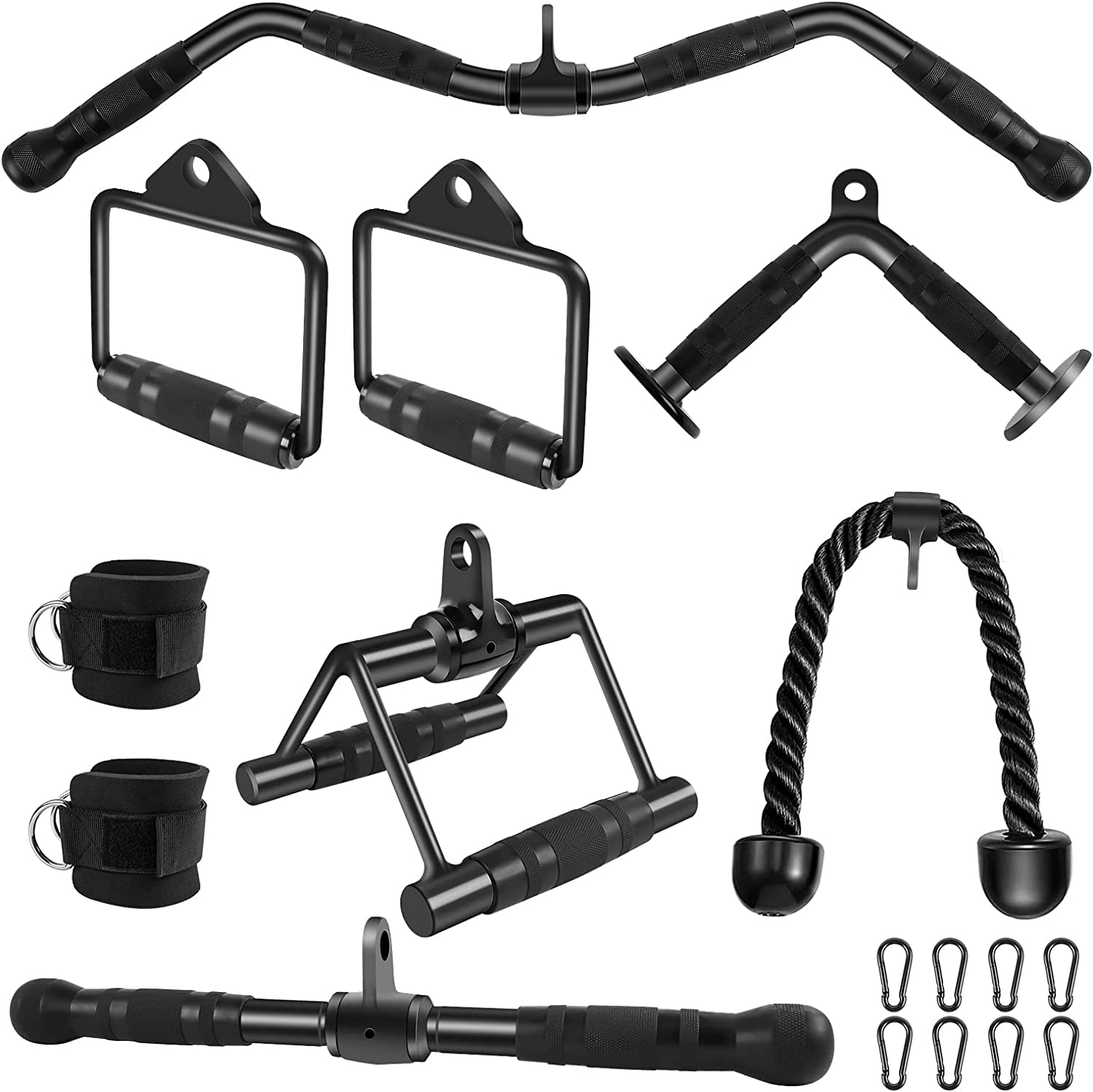 Version 1.0.0 KUKUVI LAT - Accesorios de barra de extracción, accesorios de máquina de cable para gimnasio en casa, equipo de tracción