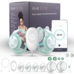Elvie Stride Extractor de leche de grado hospitalario, controlado por aplicación, manos libres, portátil, ultra silencio