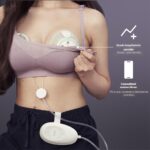 Elvie Stride Extractor de leche de grado hospitalario, controlado por aplicación, manos libres, portátil, ultra silencio