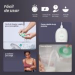 Elvie Stride Extractor de leche de grado hospitalario, controlado por aplicación, manos libres, portátil, ultra silencio