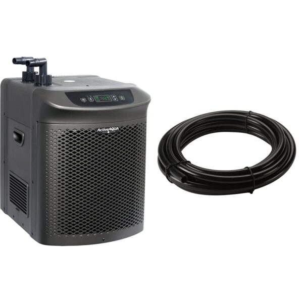 Enfriador de Agua Chiller para Hidroponía Active Aqua AACH50HP 1/2 HP 4020 BTU con Manguera de Vinilo TotalPond de 1/2 p