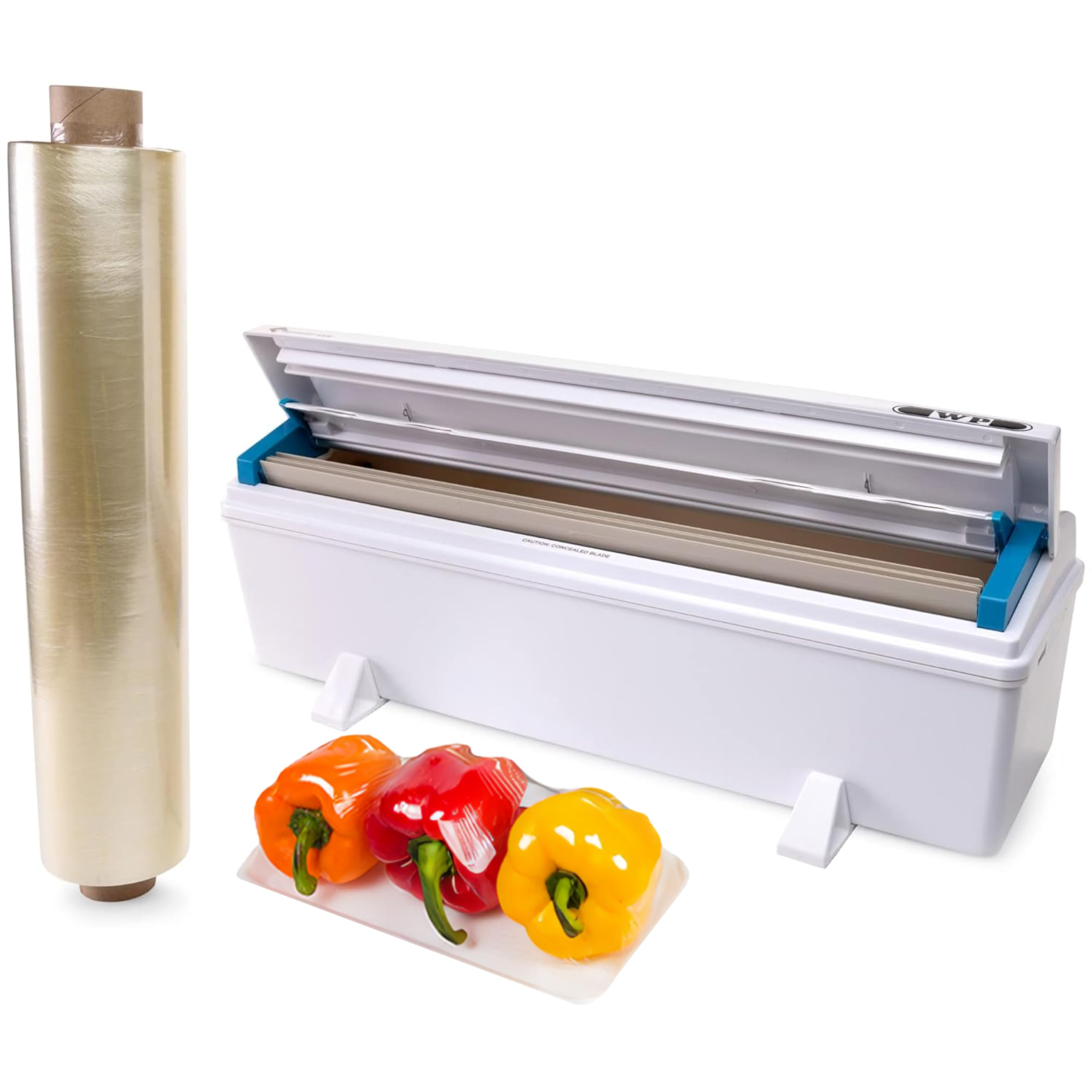 Version 1.0.0 Dispensador de película para alimentos IDL Packaging WP-180D-S WrapMaster 18 pulgadas con rollo 18 pulgadas x 2000 pies