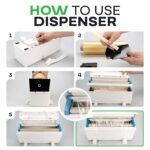 Dispensador de película para alimentos IDL Packaging WP-180D-S WrapMaster 18 pulgadas con rollo 18 pulgadas x 2000 pies