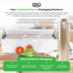 Dispensador de película para alimentos IDL Packaging WP-180D-S WrapMaster 18 pulgadas con rollo 18 pulgadas x 2000 pies
