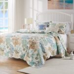 Juego de edredón King Cal King Atlantis Coastal Greenland Home Fashions GL-1810ABSK color jade 5 piezas