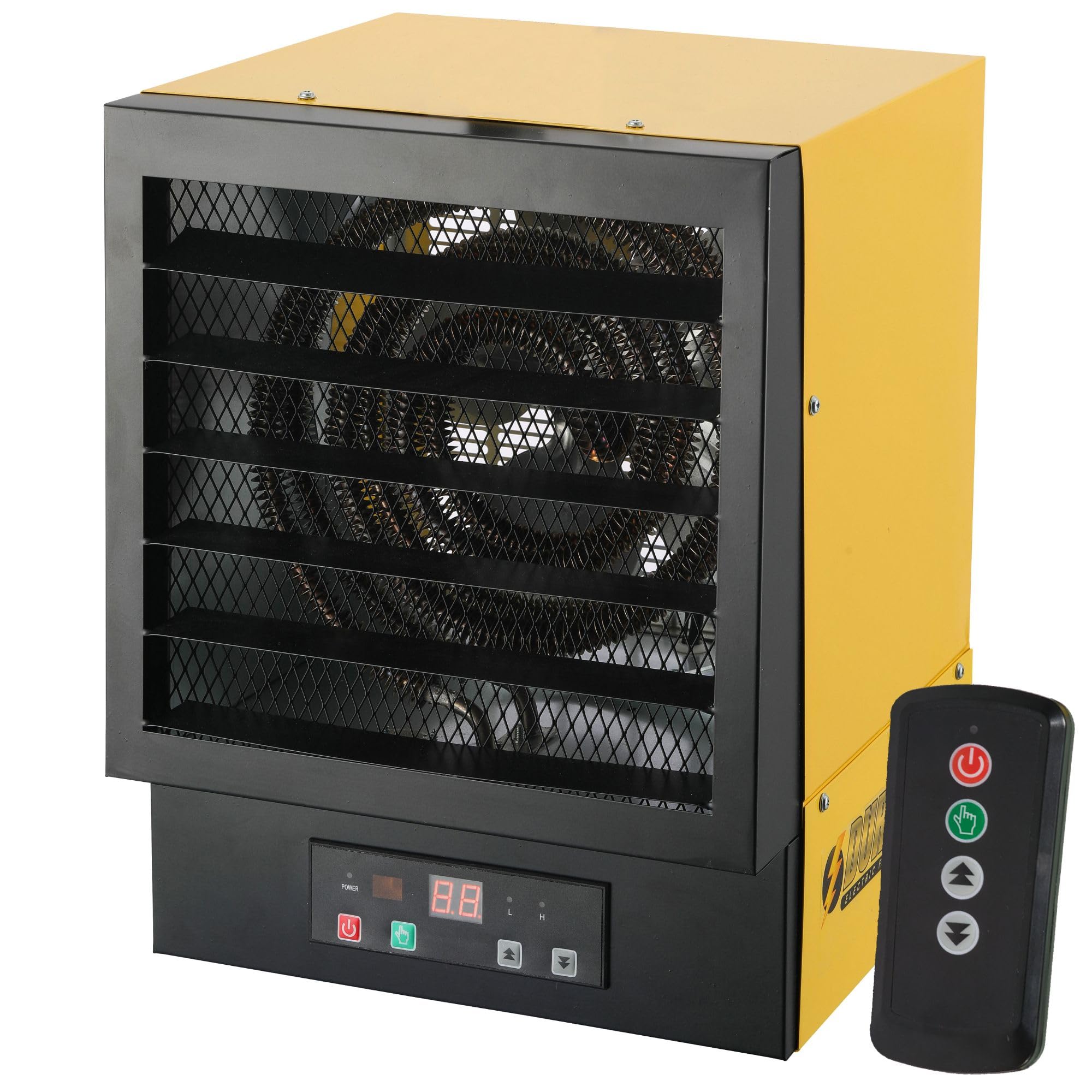 Version 1.0.0 Calentador Eléctrico Garaje Dura Heat EWH9615 240V 10,000W 34,120 BTU con Control Remoto Sistema ECO y Montaje en Techo