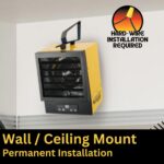 Calentador Eléctrico Garaje Dura Heat EWH9615 240V 10,000W 34,120 BTU con Control Remoto Sistema ECO y Montaje en Techo