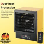 Calentador Eléctrico Garaje Dura Heat EWH9615 240V 10,000W 34,120 BTU con Control Remoto Sistema ECO y Montaje en Techo