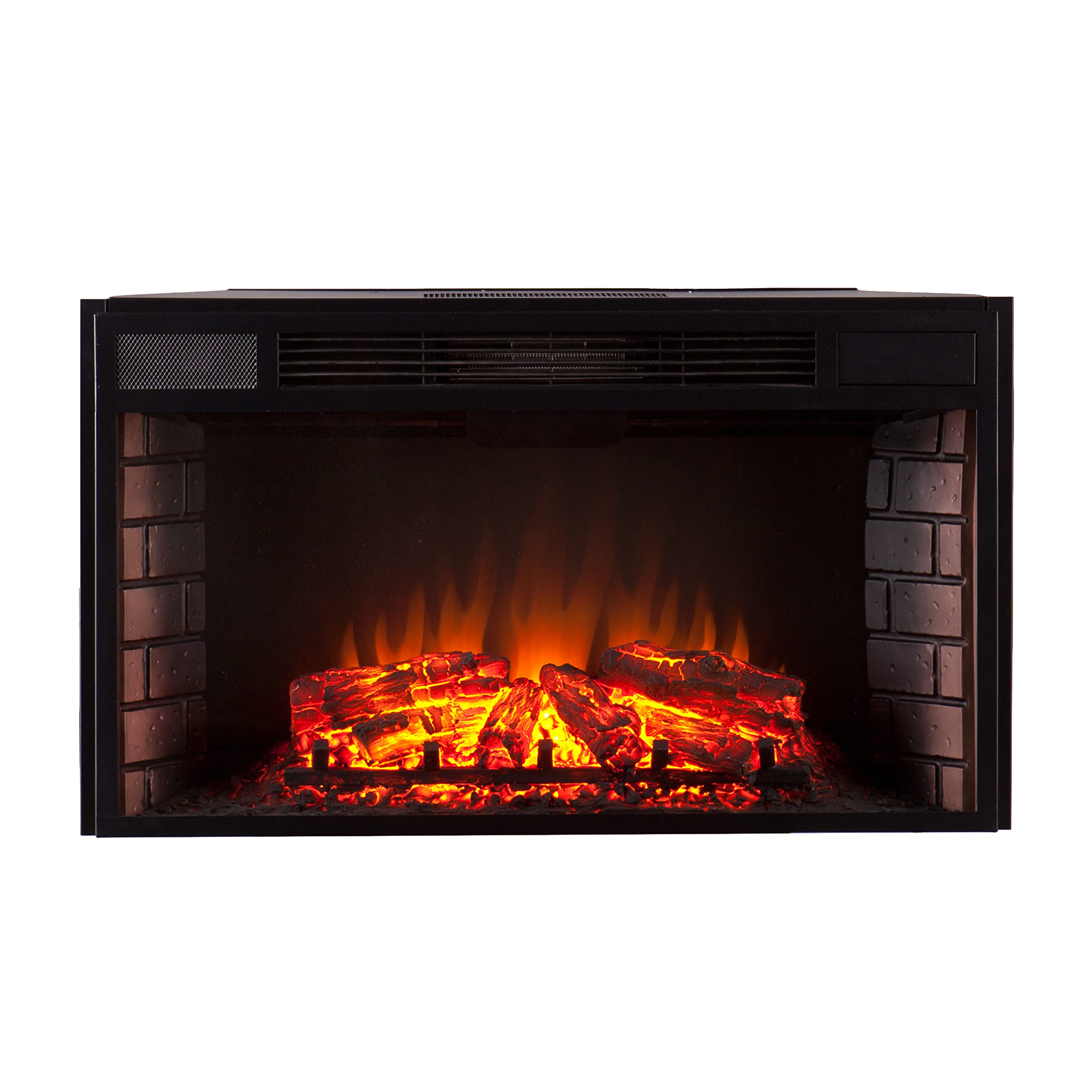 Version 1.0.0 Caja de fuego electrica pantalla ancha Southern Enterprises AMZ3315AF negro 33 pulgadas con control remoto LED calentado