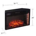 Caja de fuego electrica pantalla ancha Southern Enterprises AMZ3315AF negro 33 pulgadas con control remoto LED calentado