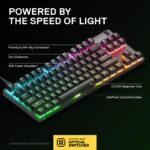 Teclado para juegos SteelSeries Apex 9 TKL 64847 óptico HotSwap interruptores OptiPoint RGB marco aleación aluminio tecl