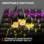 Teclado para juegos SteelSeries Apex 9 TKL 64847 óptico HotSwap interruptores OptiPoint RGB marco aleación aluminio tecl
