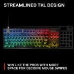 Teclado para juegos SteelSeries Apex 9 TKL 64847 óptico HotSwap interruptores OptiPoint RGB marco aleación aluminio tecl