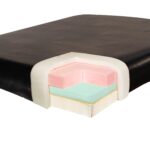Master Massage Galaxy Therma - Cama de pestañas superior de 30 pulgadas, 2 pliegues con funda de transporte, altura de m