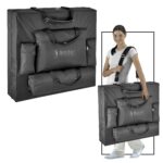 Master Massage Galaxy Therma - Cama de pestañas superior de 30 pulgadas, 2 pliegues con funda de transporte, altura de m