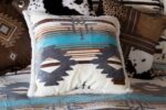Juego de ropa de cama felpa Sherpa Carstens Wrangler Lone Mountain JW279 tamaño King 3 piezas color blanco patron suroes