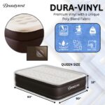 Colchon inflable cama de aire doble zona Beautyrest AMZDUET18QN firmeza ajustable bomba integrada altura elevada tamano