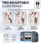 Colchon inflable cama de aire doble zona Beautyrest AMZDUET18QN firmeza ajustable bomba integrada altura elevada tamano