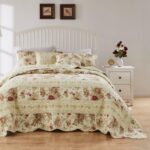 Juego de colcha acolchada Greenland Home Antique Rose Greenland Home Fashions GL-WB0726JSK algodón 100% jumbo 120 x 118