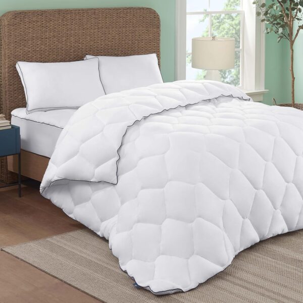 Edredón Alternativo Serta Ocean Breeze 24911600085 Todas las Estaciones TENCEL Fibra Suprelle Queen 92x96 Pulgadas