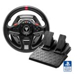 Volante de Carreras Force Feedback Thrustmaster T128P 4169096 Compatible PS5 PS4 PC Sistema HYBRID DRIVE Pedales Magnéti