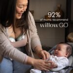 Willow Go - Extractor de leche manos libres - Extractor de lactancia portátil - portátil, eléctrico, inalámbrico y 9 niv