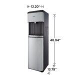 Dispensador de agua carga inferior Midea Comfee CWB41D5AST despachador autolimpiante ozono temperatura ajustable NTC con