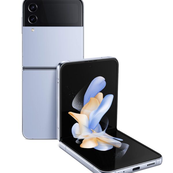 Teléfono Plegable Samsung Galaxy Z Flip 4 SM-F721ULBAXAA desbloqueado 128GB modo flexible cámara manos libres pantalla c