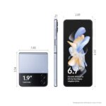 Teléfono Plegable Samsung Galaxy Z Flip 4 SM-F721ULBAXAA desbloqueado 128GB modo flexible cámara manos libres pantalla c